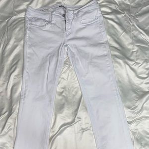 Juniors Capri White Jeans